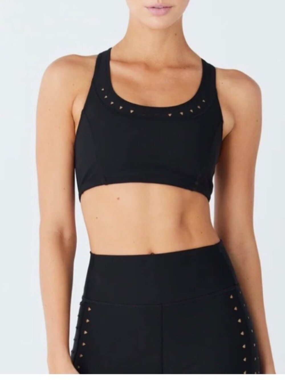 GIGI C Annabelle Bra size Small Sport Bra Gym Pilates Black